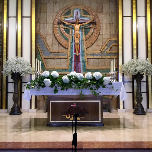 Decoracion iglesia flores