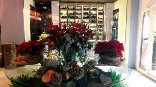 Decoracion recibidor flores